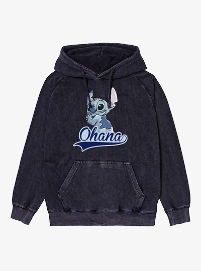 Disney Lilo & Stitch Ohana Look Back Vintage Mineral Washed Hoodie