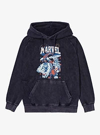 Marvel Comics Retro Star Spangled Heroes Vintage Mineral Washed Hoodie