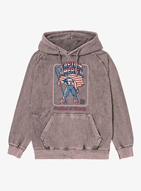 Marvel Captain America Retro Sentinel Of Libery Since 1941 Vintage Mineral Washed Hoodie