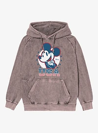 Disney Mickey Mouse USA Icon Vintage Mineral Washed Hoodie