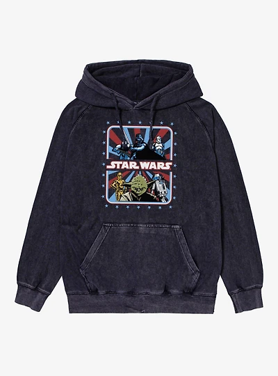 Star Wars Stars All Around & Stripes Vintage Mineral Washed Hoodie