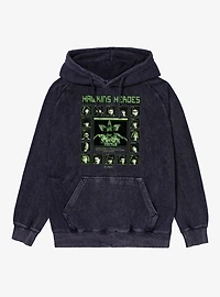 Stranger Things Hawkins Heroes Fight Screen Characters Vintage Mineral Washed Hoodie