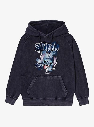 Disney Lilo & Stitch 626 Graffiti Handstand Vintage Mineral Washed Hoodie