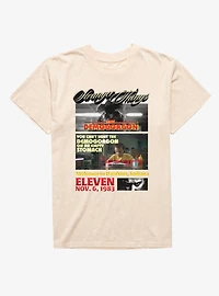 Stranger Things Can't Hunt On Empty Stomach Panels Demogorgon & Eleven Mineral Wash T-Shirt