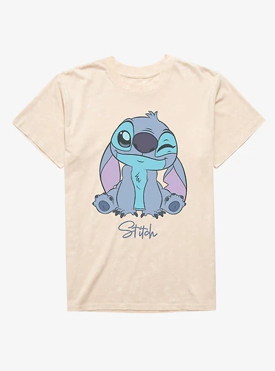 Disney Lilo & Stitch Winky Face Mineral Wash T-Shirt