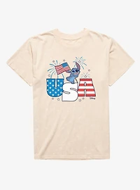 Disney Lilo & Stitch Fireworks 4th Of July Mineral Wash T-Shirt