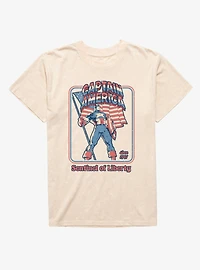 Marvel Captain America Retro Sentinel Of Libery Since 1941 Mineral Wash T-Shirt