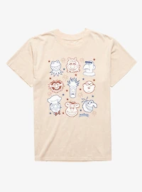 Disney Muppets Star Spangled Faces Mineral Wash T-Shirt