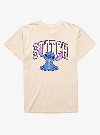 Disney Lilo & Stitch Collegiate Letters Mineral Wash T-Shirt