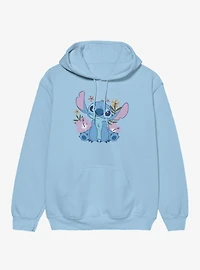 Disney Lilo & Stitch Quirky Smile Flowers Hoodie