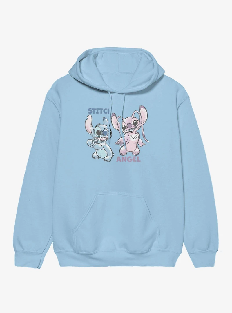 Disney Lilo & Stitch Angel And Sketches Hoodie
