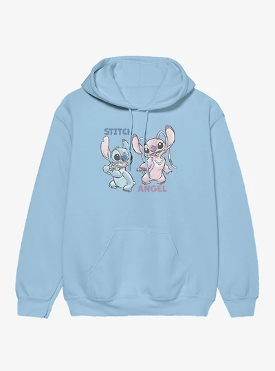 Disney Lilo & Stitch Angel And Sketches Hoodie