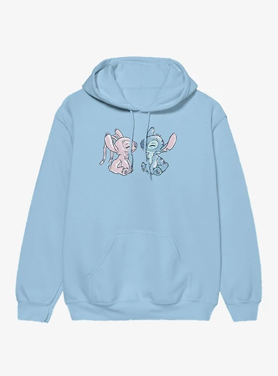Disney Lilo & Stitch Angel And Cute Love Hoodie