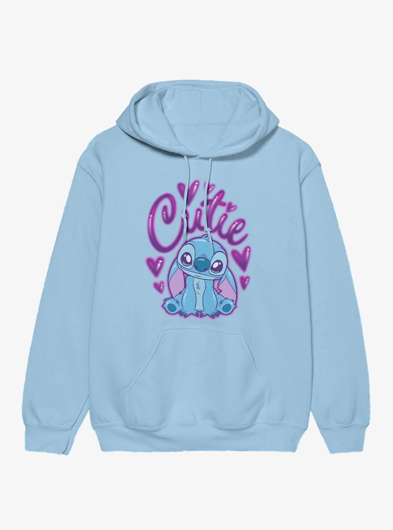 Disney Lilo & Stitch Cutie Heart Spray Paint Hoodie