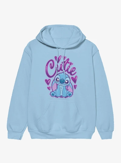 Disney Lilo & Stitch Cutie Heart Spray Paint Hoodie