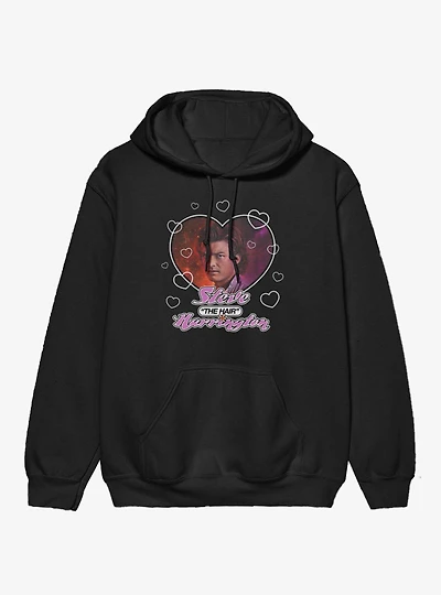 Stranger Things Steve The Hair Harrington Heart Throb Hoodie