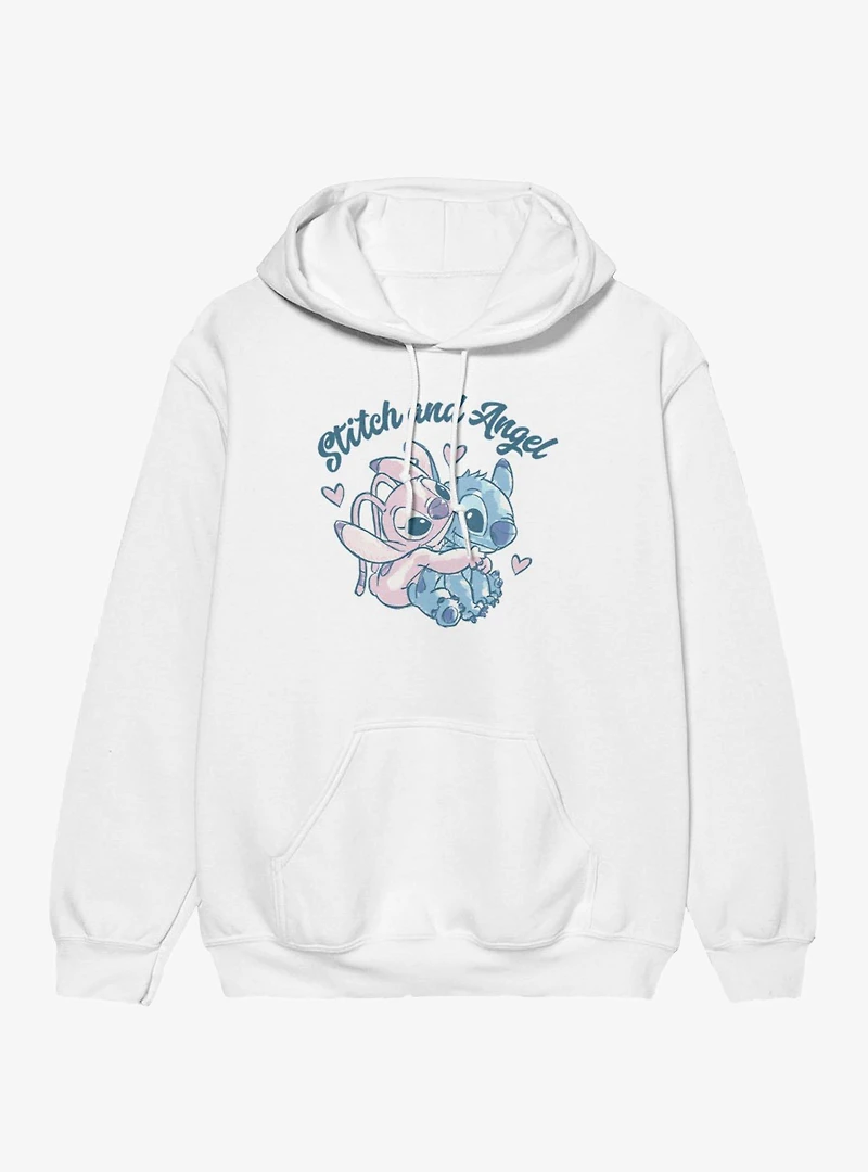 Disney Lilo & Stitch And Angel Heart Hug Hoodie