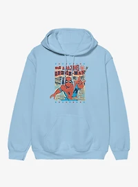 Marvel Spider-Man News Paper Print Cutout Americana Hoodie