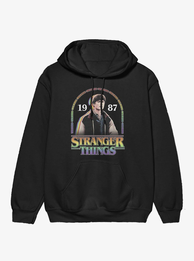 Stranger Things Will Byers 1987 Rainbow Arch Hoodie