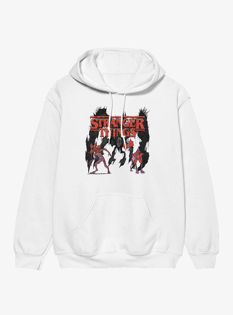 Stranger Things Melting Logo & Demogorgons Hoodie