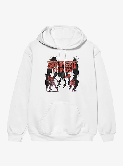 Stranger Things Melting Logo & Demogorgons Hoodie