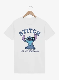 Disney Lilo & Stitch Ate My Homework Wearing Glasses T-Shirt