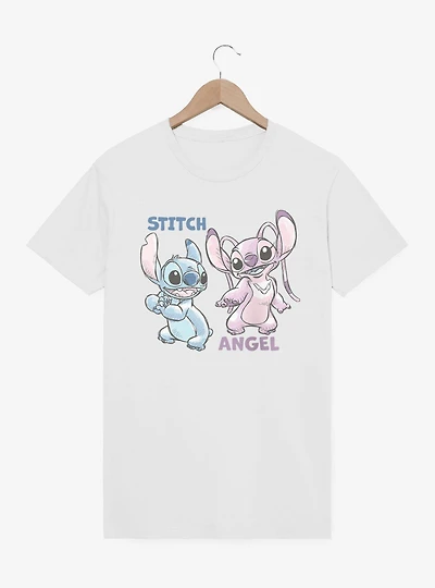 Disney Lilo & Stitch Angel And Sketches T-Shirt