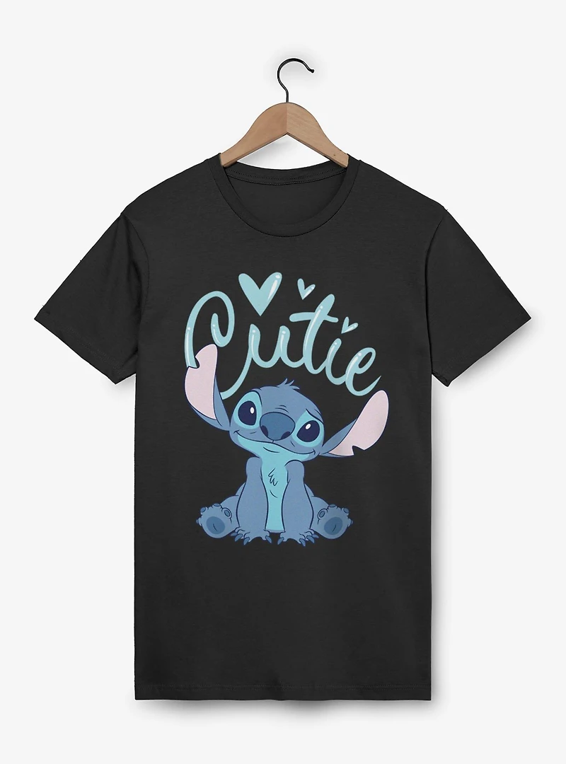 Disney Lilo & Stitch Cutie Heart Sits T-Shirt