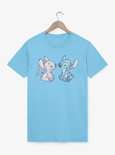 Disney Lilo & Stitch Angel And Cute Love T-Shirt