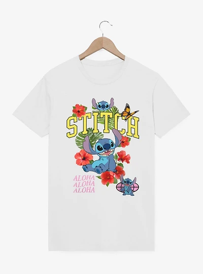 Disney Lilo & Stitch Aloha Life Flowers T-Shirt