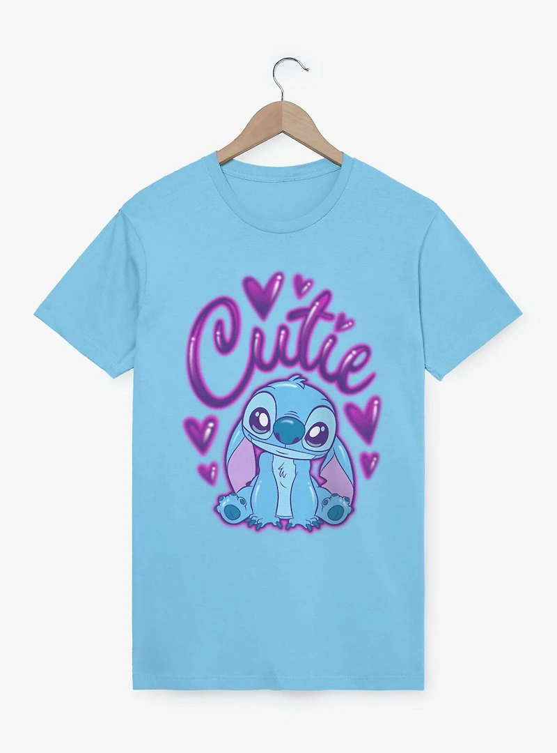 Disney Lilo & Stitch Cutie Heart Spray Paint T-Shirt