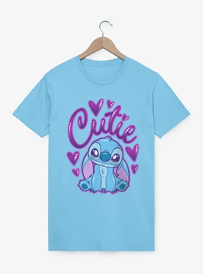 Disney Lilo & Stitch Cutie Heart Spray Paint T-Shirt