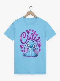 Disney Lilo & Stitch Cutie Heart Spray Paint T-Shirt