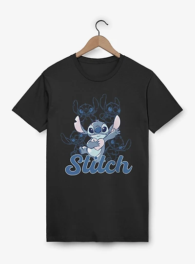 Disney Lilo & Stitch Hold Heart Sketches T-Shirt