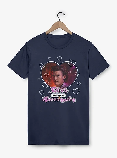 Stranger Things Steve The Hair Harrington Heart Throb T-Shirt
