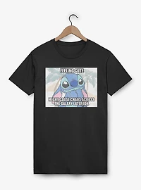 Disney Lilo & Stitch Feeling Cute Might Cause Chaos Meme T-Shirt