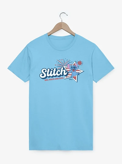 Disney Lilo & Stitch Red White Cute 4th Of July T-Shirt