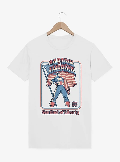 Marvel Captain America Retro Sentinel Of Libery Since 1941 T-Shirt