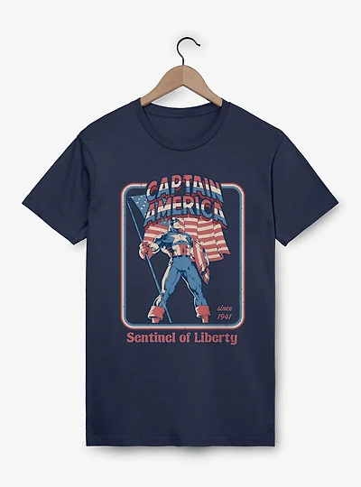 Marvel Captain America Retro Sentinel Of Libery Since 1941 T-Shirt