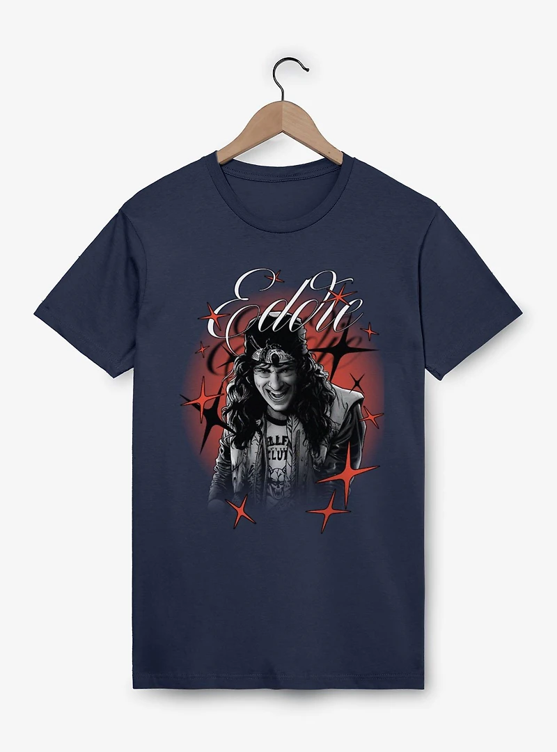 Stranger Things Eddie Stars Deawn Portrait T-Shirt