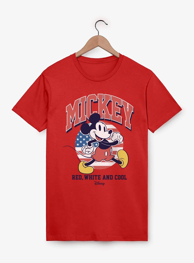 Disney Mickey Mouse Red White And Cool 4th Of July T-Shirt