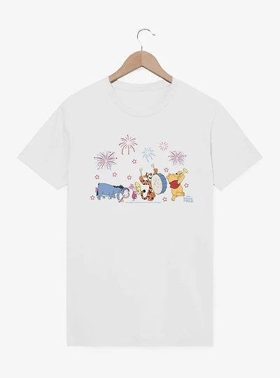 Disney Winnie The Pooh Fireworks 4th Of July Parade T-Shirt