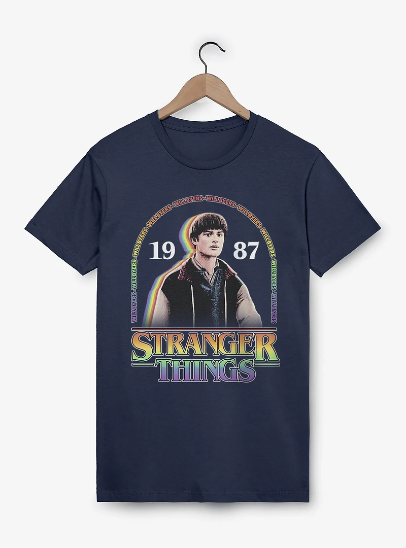 Stranger Things Will Byers 1987 Rainbow Arch T-Shirt