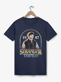 Stranger Things Will Byers 1987 Rainbow Arch T-Shirt