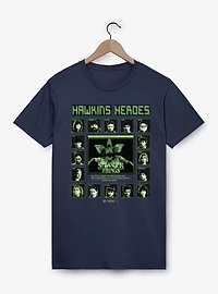 Stranger Things Hawkins Heroes Fight Screen Characters T-Shirt