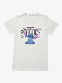 Disney Lilo & Stitch Collegiate Letters Womens T-Shirt