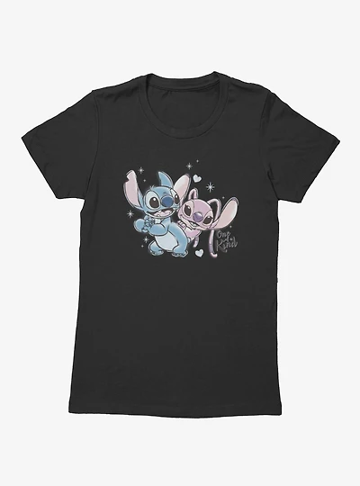 Disney Lilo & Stitch One Of A Kind Angel And Womens T-Shirt