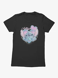 Disney Lilo & Stitch Out Of This World Spray Paint Heart Womens T-Shirt
