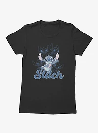 Disney Lilo & Stitch Hold Heart Sketches Womens T-Shirt