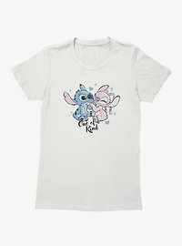 Disney Lilo & Stitch One Of A Kind Hand Hold Angel And Womens T-Shirt